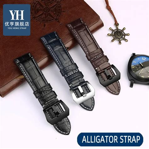 crocodile leather watch strap panerai|Panerai strap size chart.